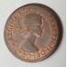 AUSTRALIA 1964 . ONE 1 PENNY . ERROR . LARGE LIP